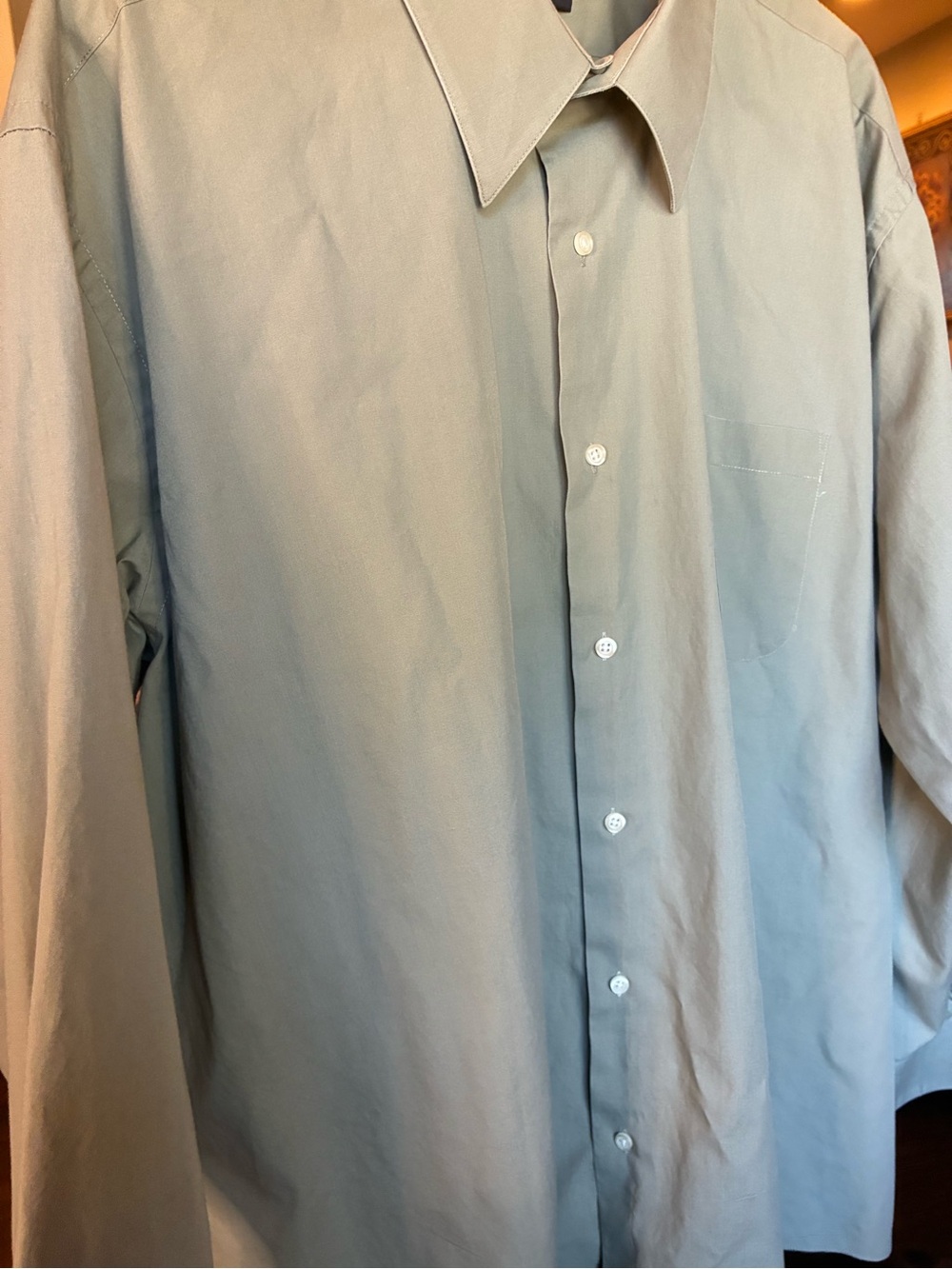 Giorgio Brutini Men's Dress Shirt in Light Sage Green